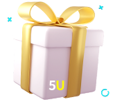 Receba seus bônus de boas-vindas no 5U