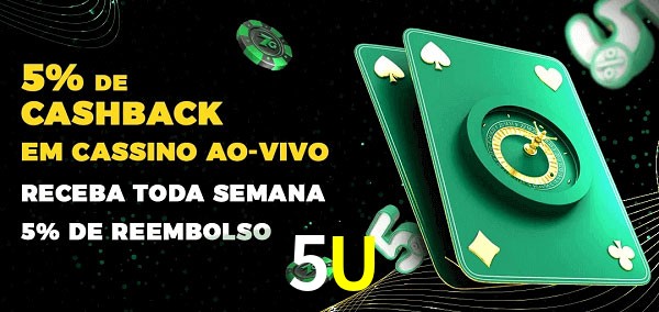 Promoções do cassino ao Vivo 5U